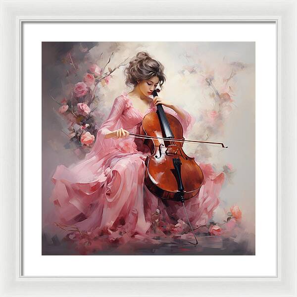 Cello Muse - Framed Print