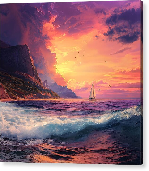 Chasing the Sunset - Acrylic Print