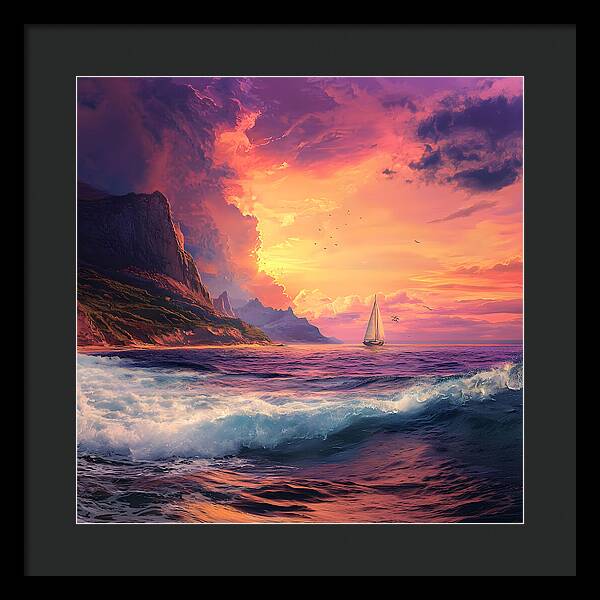 Chasing the Sunset - Framed Print