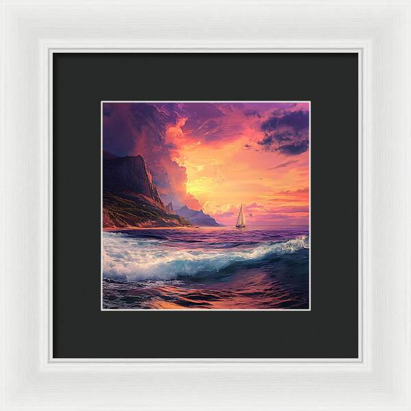 Chasing the Sunset - Framed Print