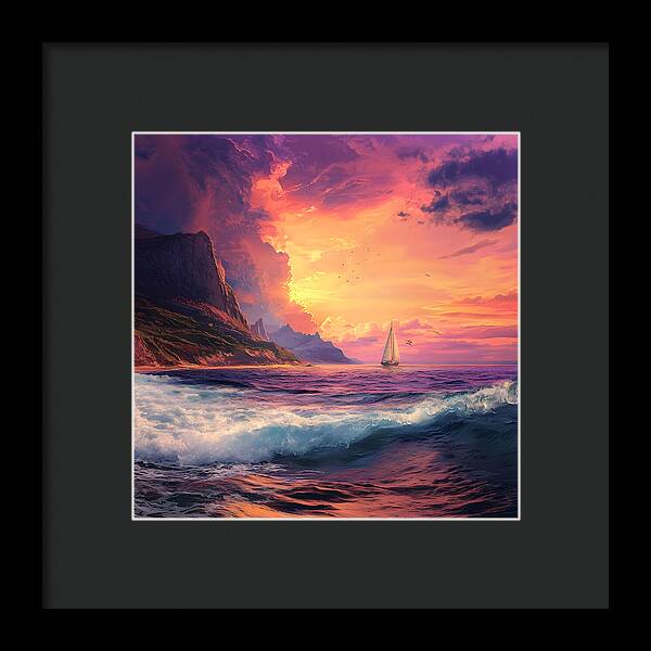 Chasing the Sunset - Framed Print