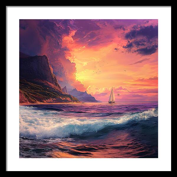 Chasing the Sunset - Framed Print