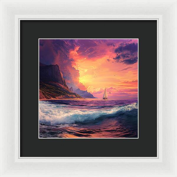 Chasing the Sunset - Framed Print