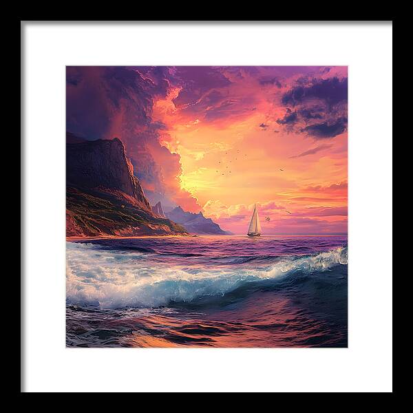 Chasing the Sunset - Framed Print