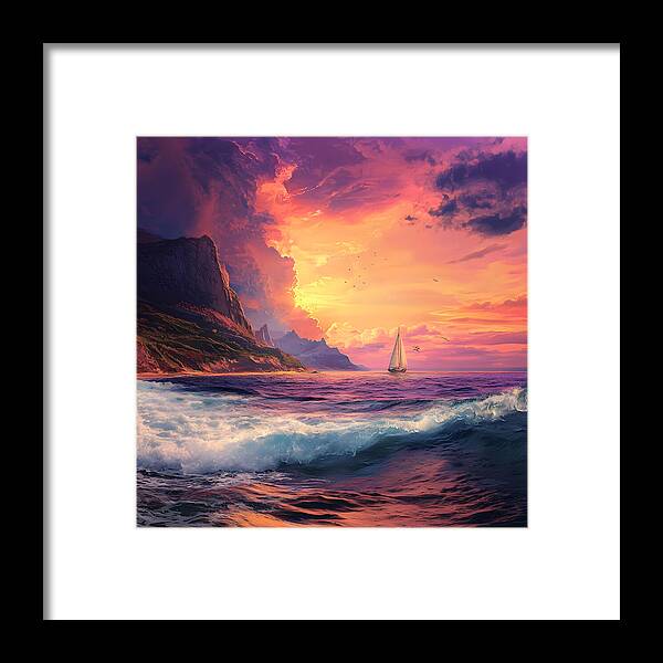 Chasing the Sunset - Framed Print