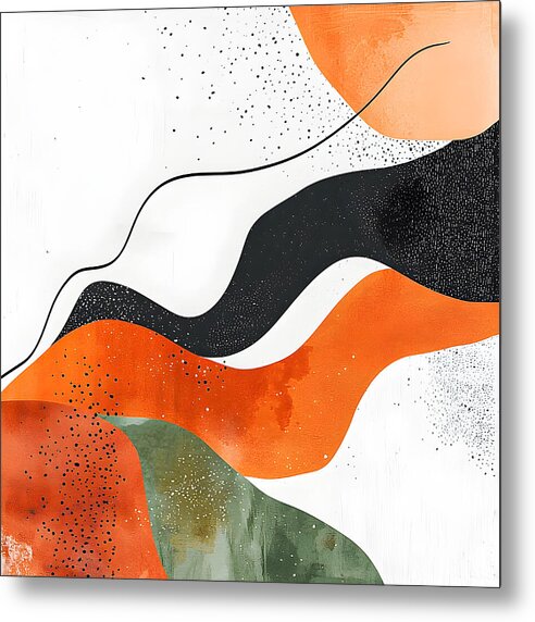 Contours in Flux - Metal Print