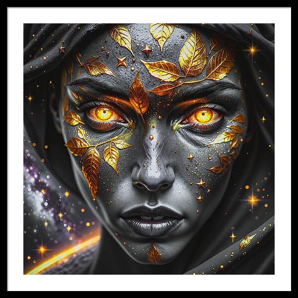 Cosmic Divinity Dark - Framed Print