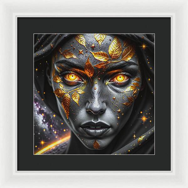 Cosmic Divinity Dark - Framed Print