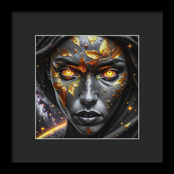 Cosmic Divinity Dark - Framed Print