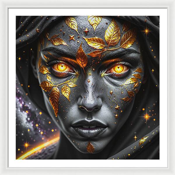 Cosmic Divinity Dark - Framed Print