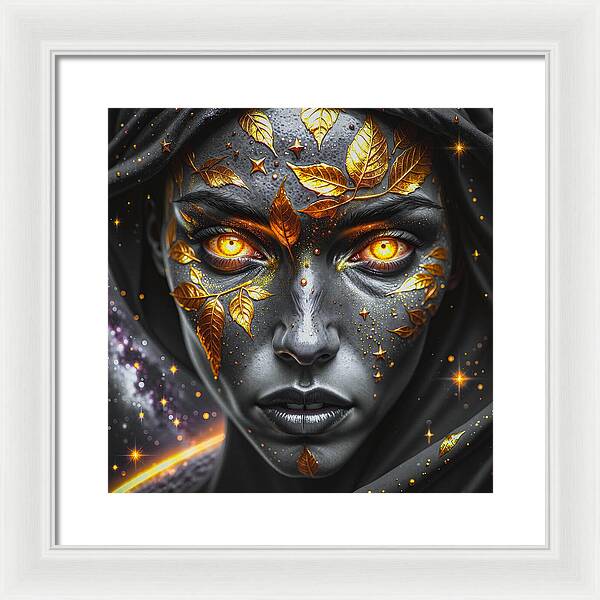 Cosmic Divinity Dark - Framed Print