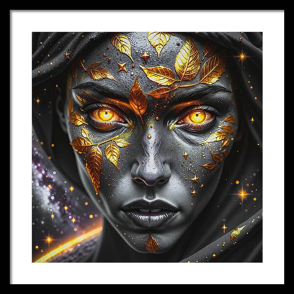 Cosmic Divinity Dark - Framed Print