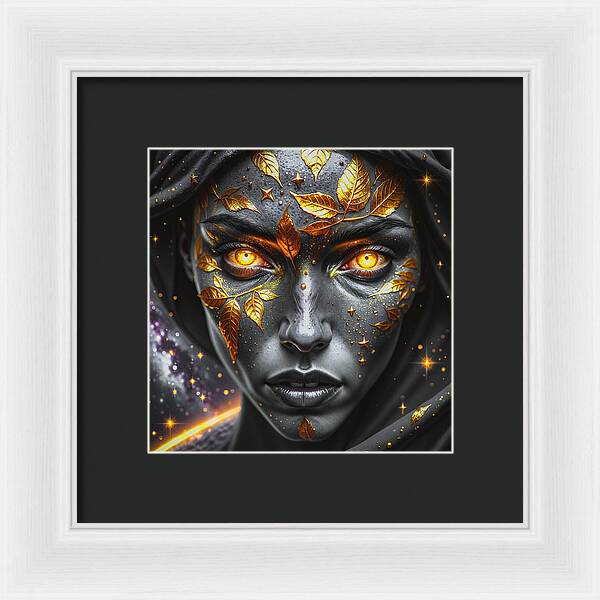 Cosmic Divinity Dark - Framed Print