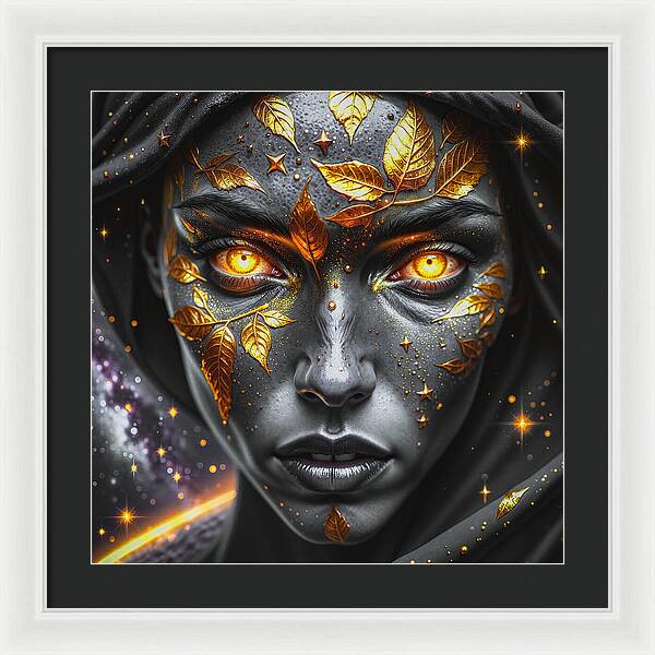 Cosmic Divinity Dark - Framed Print