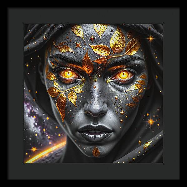 Cosmic Divinity Dark - Framed Print