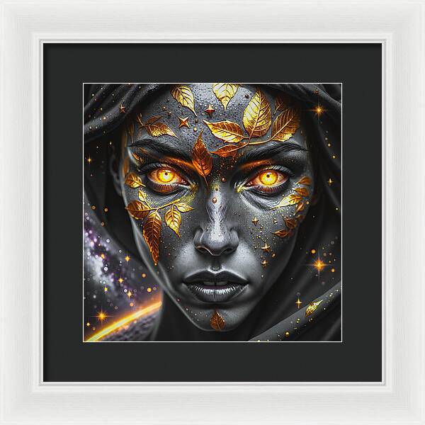 Cosmic Divinity Dark - Framed Print