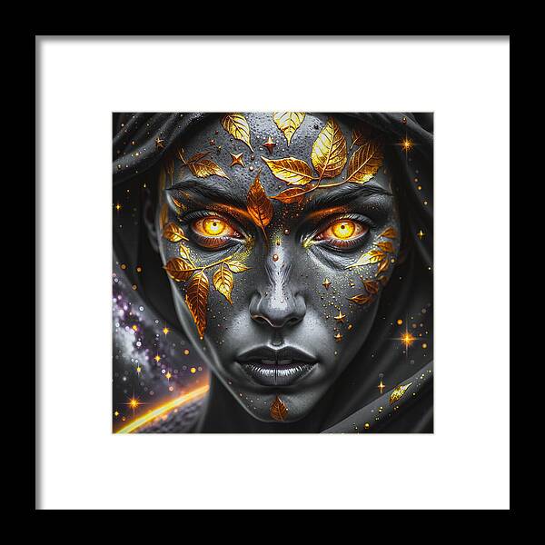 Cosmic Divinity Dark - Framed Print