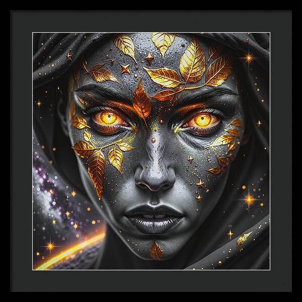 Cosmic Divinity Dark - Framed Print