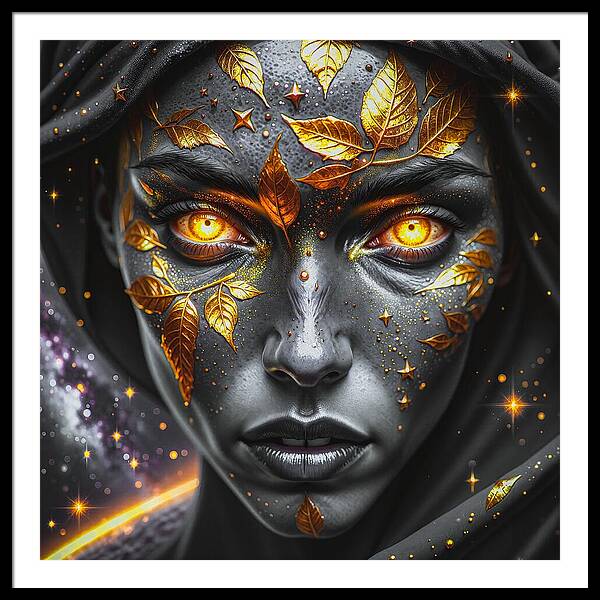 Cosmic Divinity Dark - Framed Print