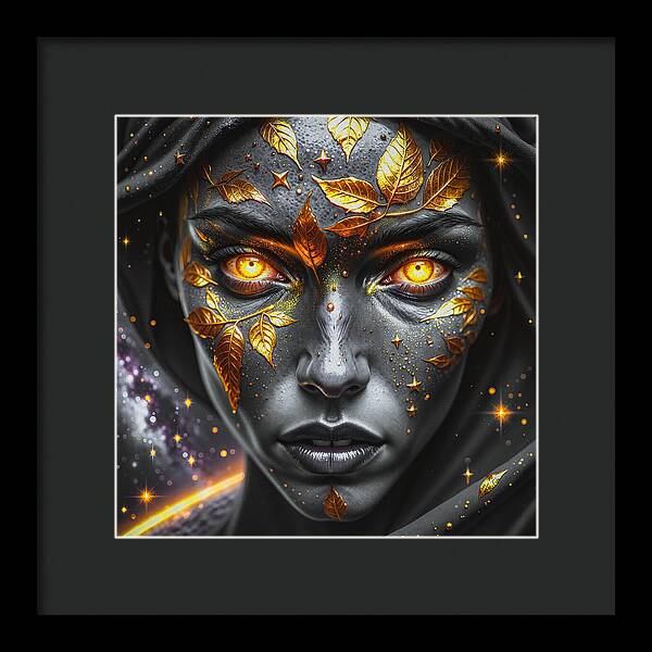 Cosmic Divinity Dark - Framed Print