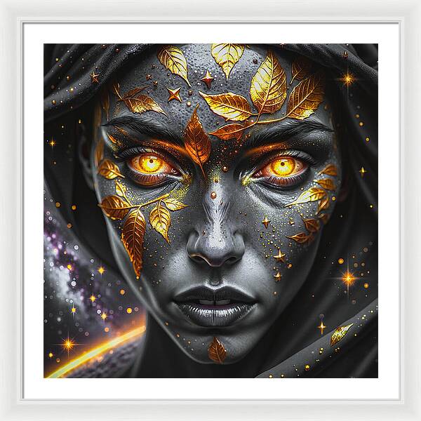 Cosmic Divinity Dark - Framed Print