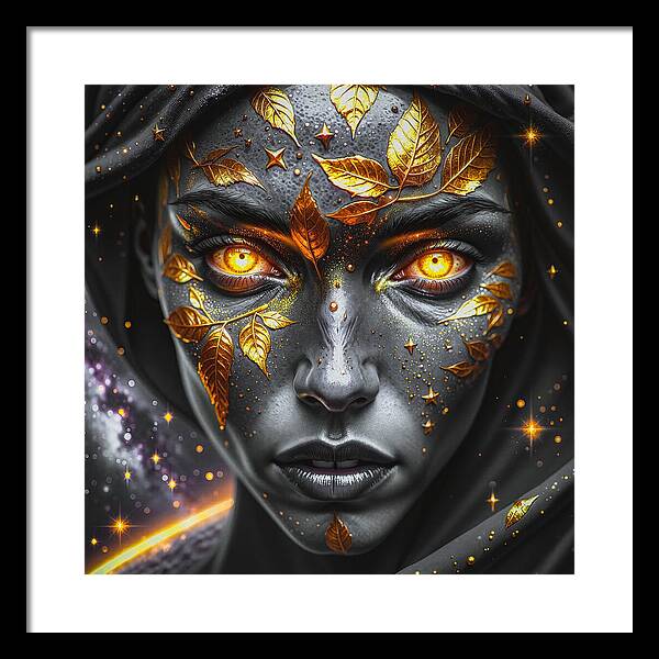 Cosmic Divinity Dark - Framed Print