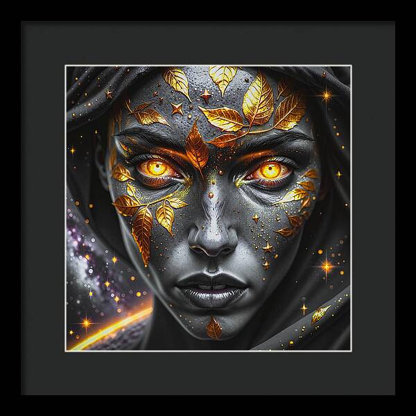 Cosmic Divinity Dark - Framed Print