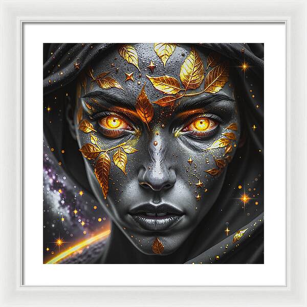 Cosmic Divinity Dark - Framed Print