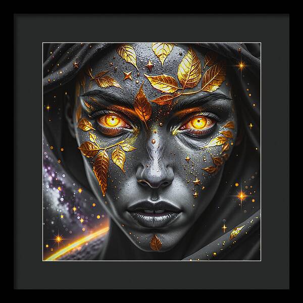 Cosmic Divinity Dark - Framed Print