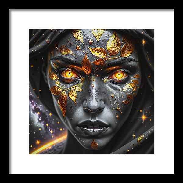 Cosmic Divinity Dark - Framed Print