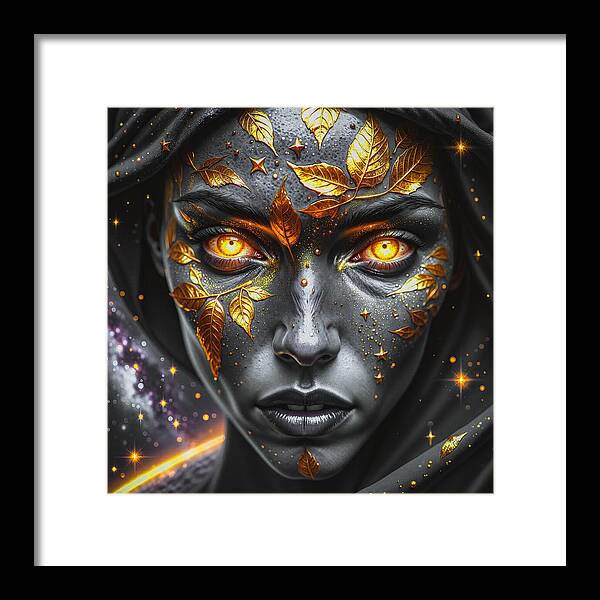 Cosmic Divinity Dark - Framed Print