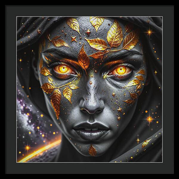 Cosmic Divinity Dark - Framed Print