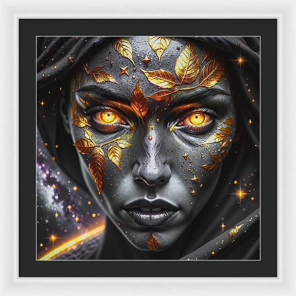 Cosmic Divinity Dark - Framed Print