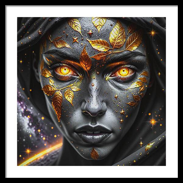 Cosmic Divinity Dark - Framed Print