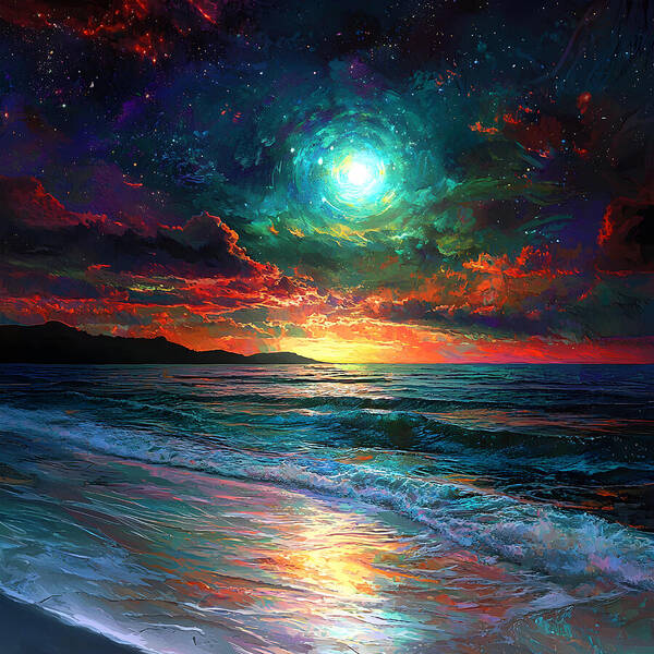 Cosmic Sunset - Art Print