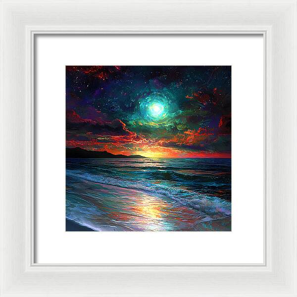 Cosmic Sunset - Framed Print