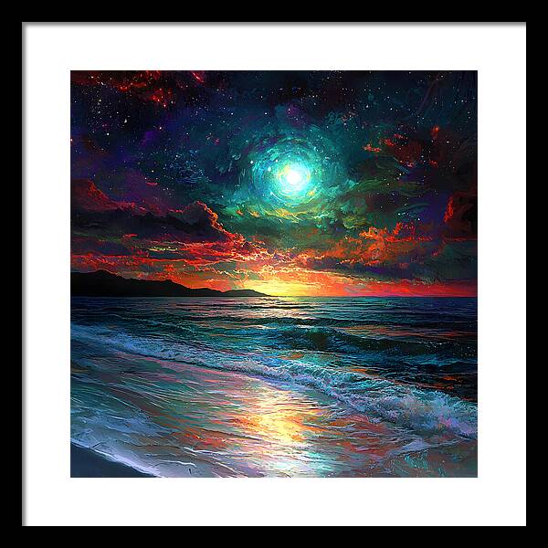 Cosmic Sunset - Framed Print