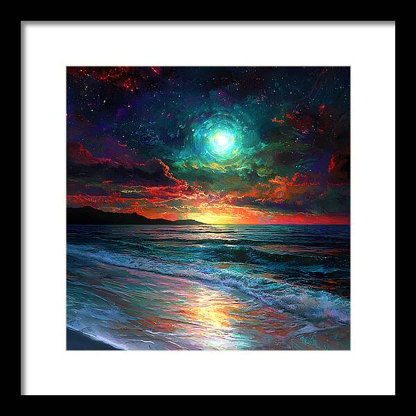 Cosmic Sunset - Framed Print