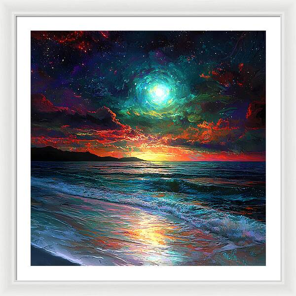 Cosmic Sunset - Framed Print