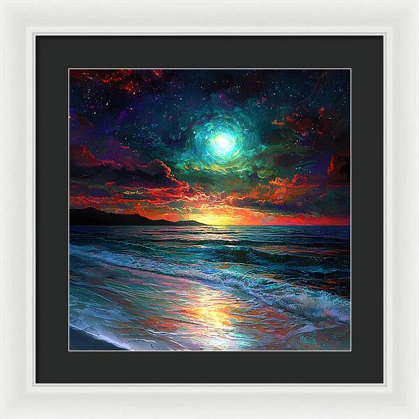 Cosmic Sunset - Framed Print