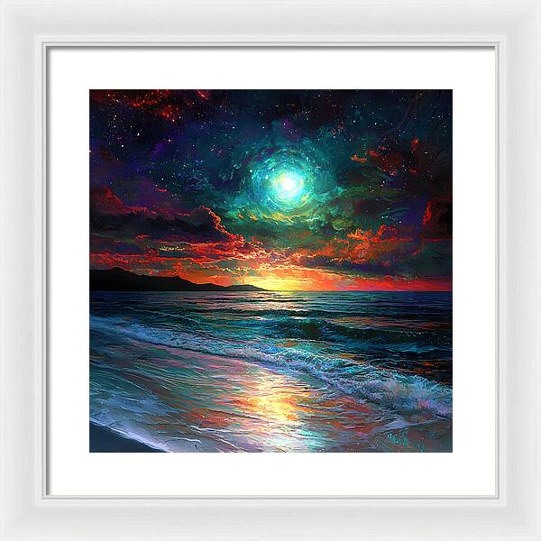 Cosmic Sunset - Framed Print