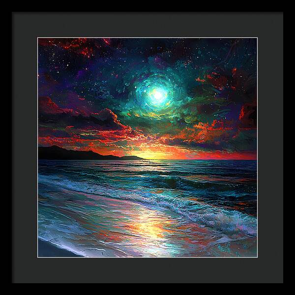 Cosmic Sunset - Framed Print