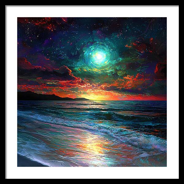 Cosmic Sunset - Framed Print