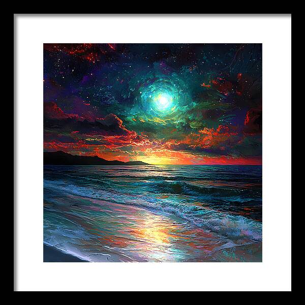 Cosmic Sunset - Framed Print