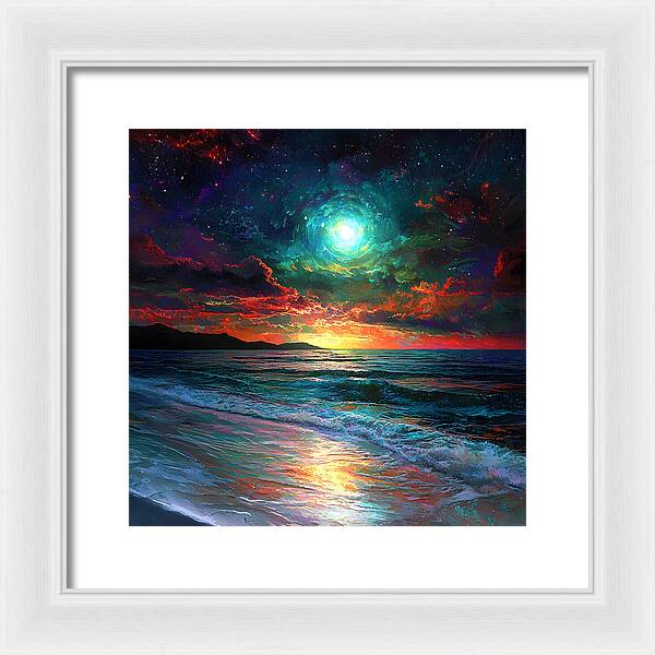 Cosmic Sunset - Framed Print