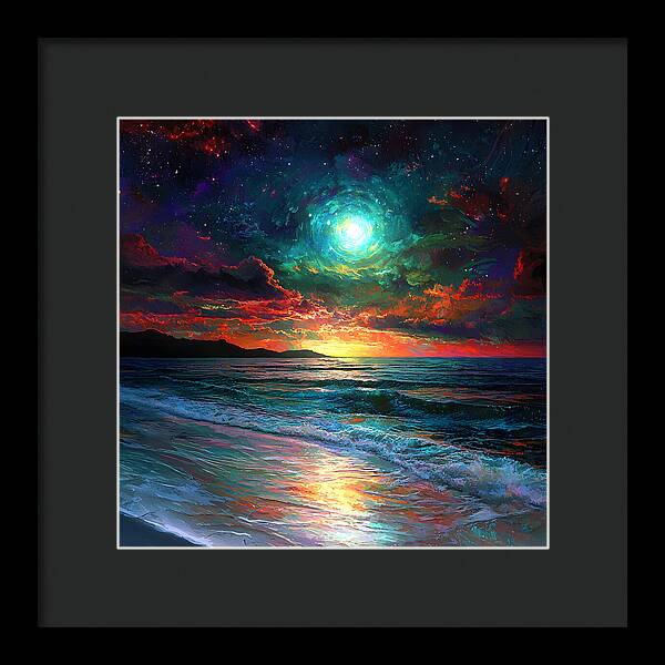 Cosmic Sunset - Framed Print