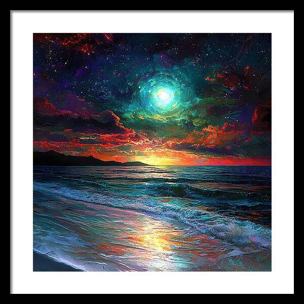 Cosmic Sunset - Framed Print