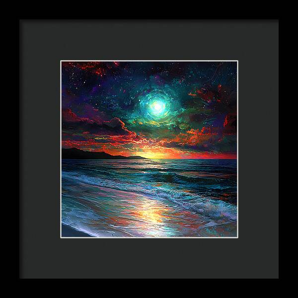 Cosmic Sunset - Framed Print