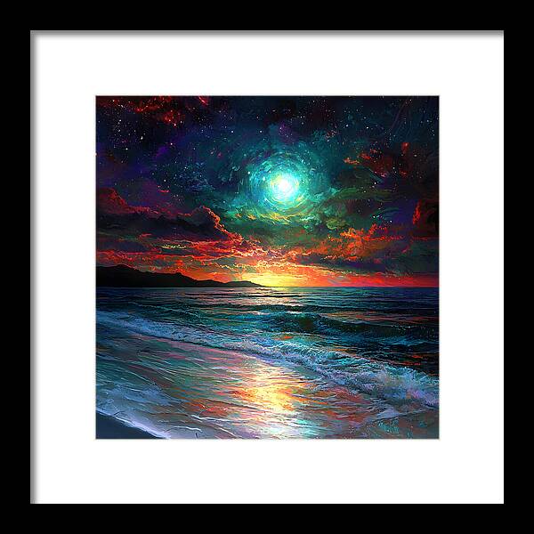 Cosmic Sunset - Framed Print