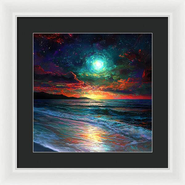 Cosmic Sunset - Framed Print